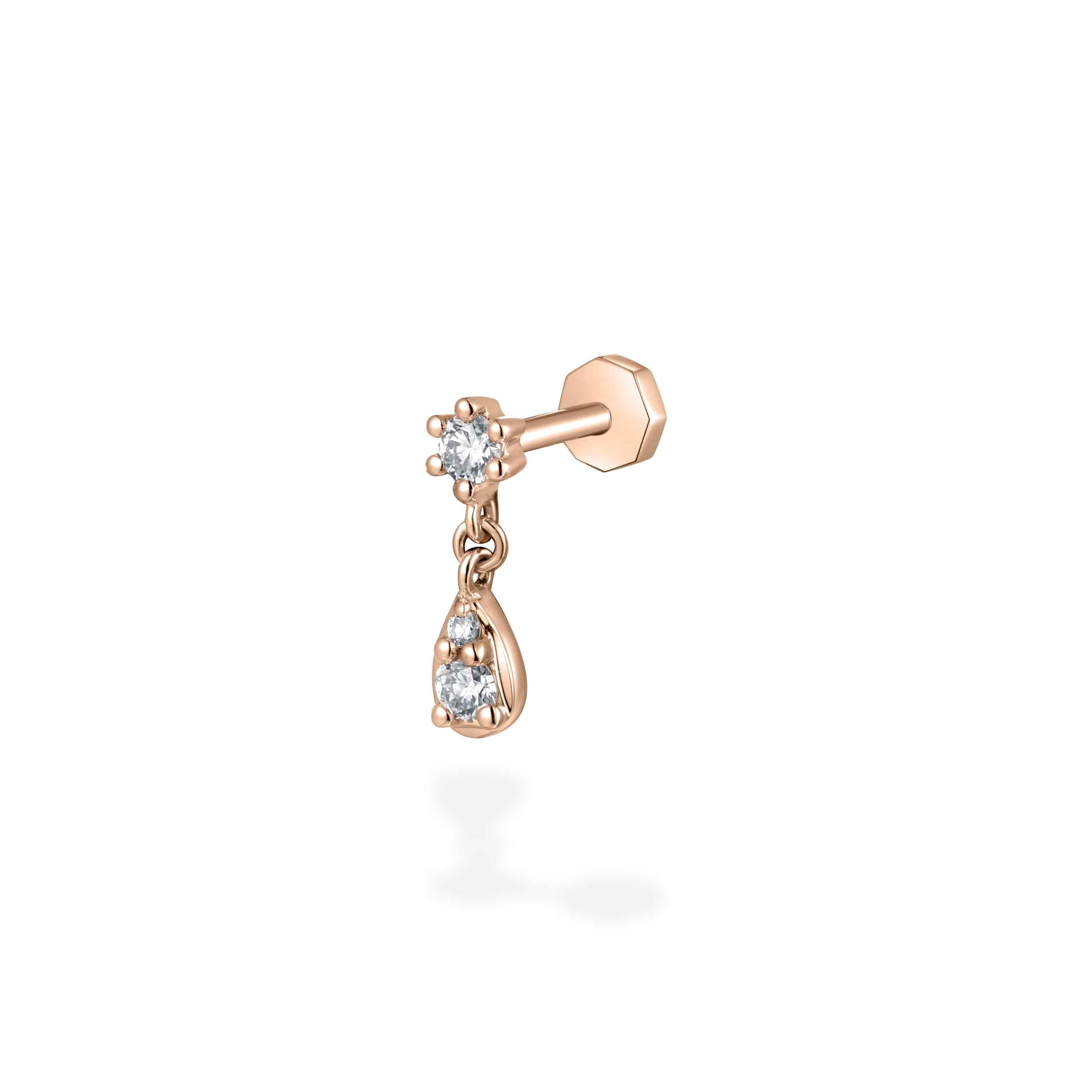 Pear shaped water drip diamond flat back | mori