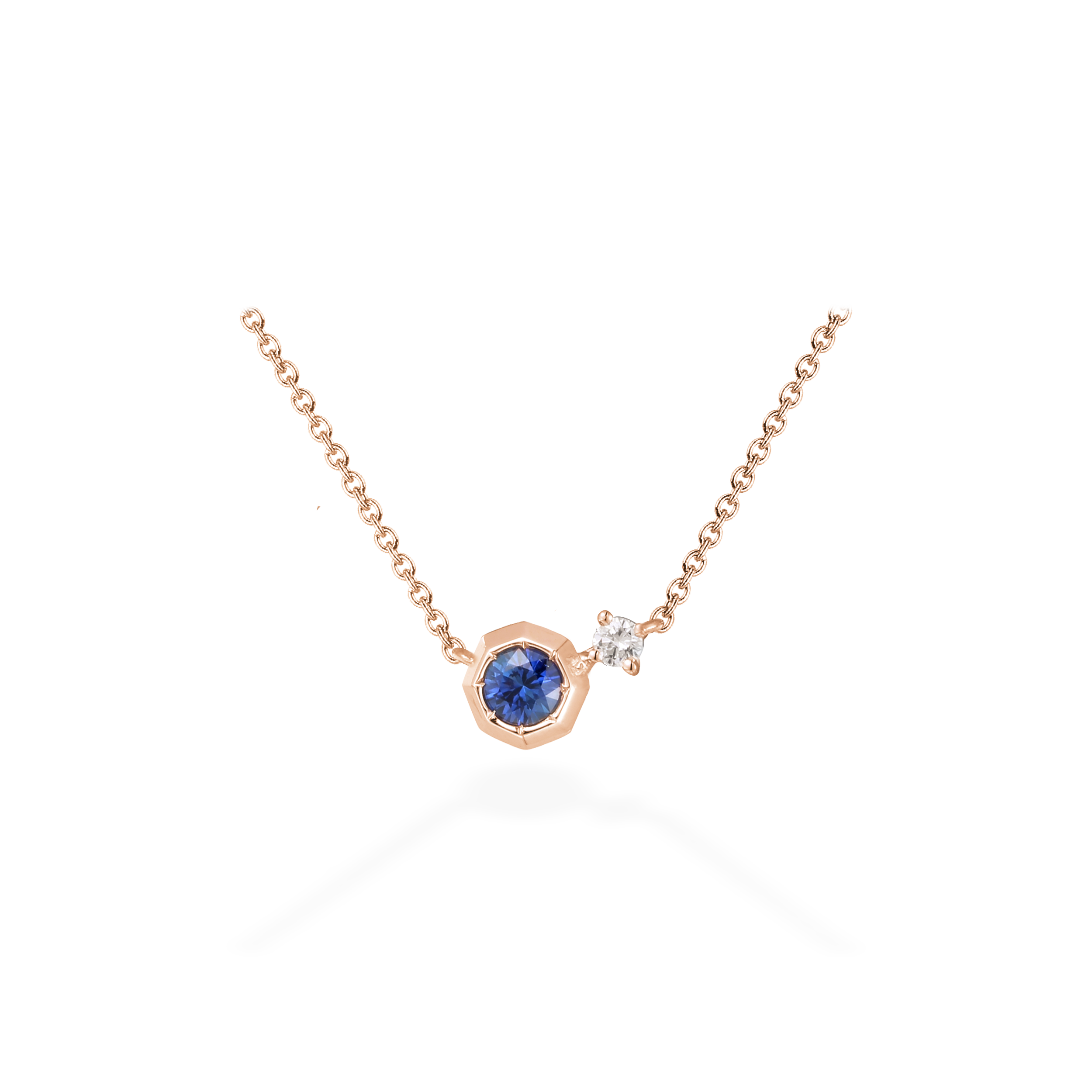 Mori blue sapphire necklace