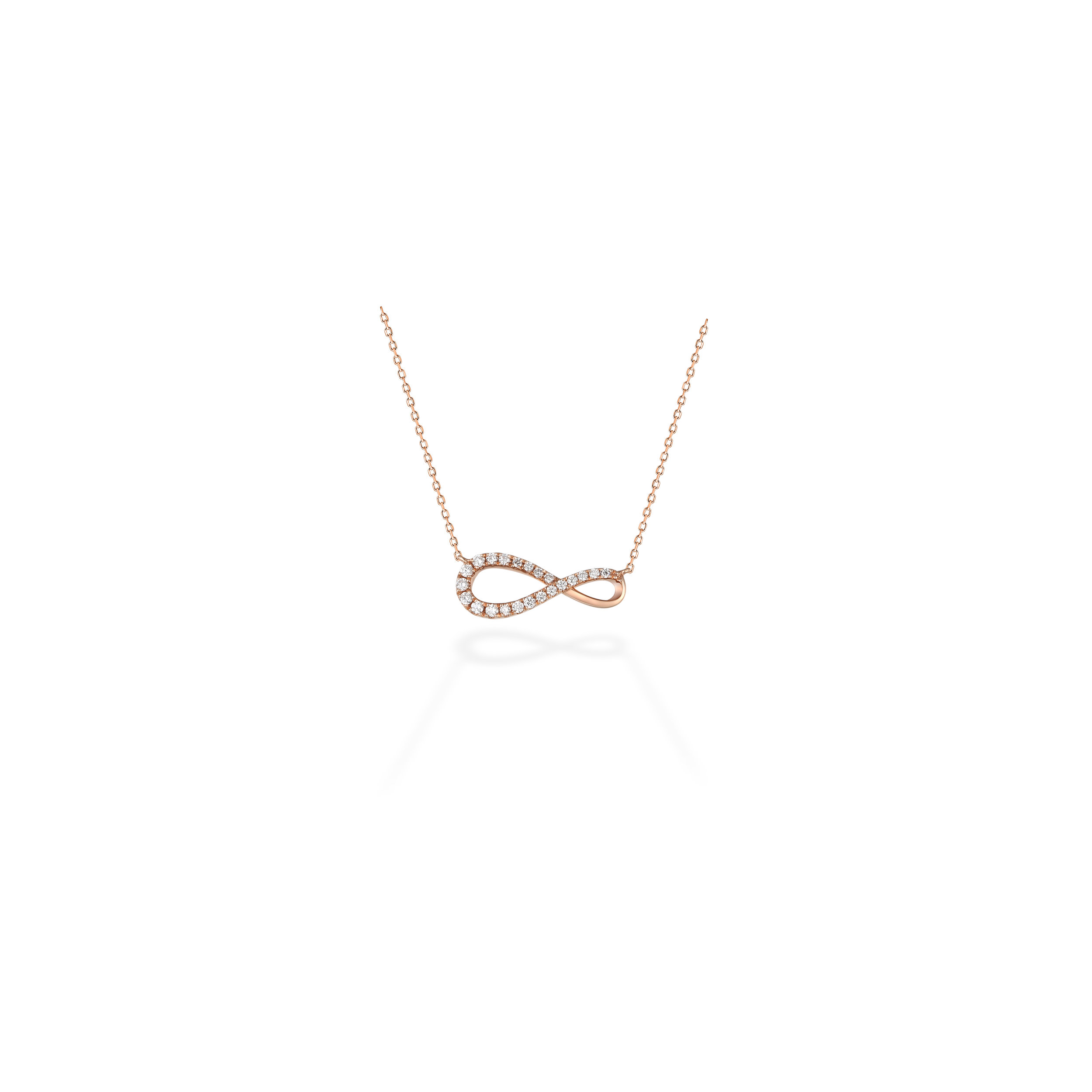 Infinity diamond necklace
