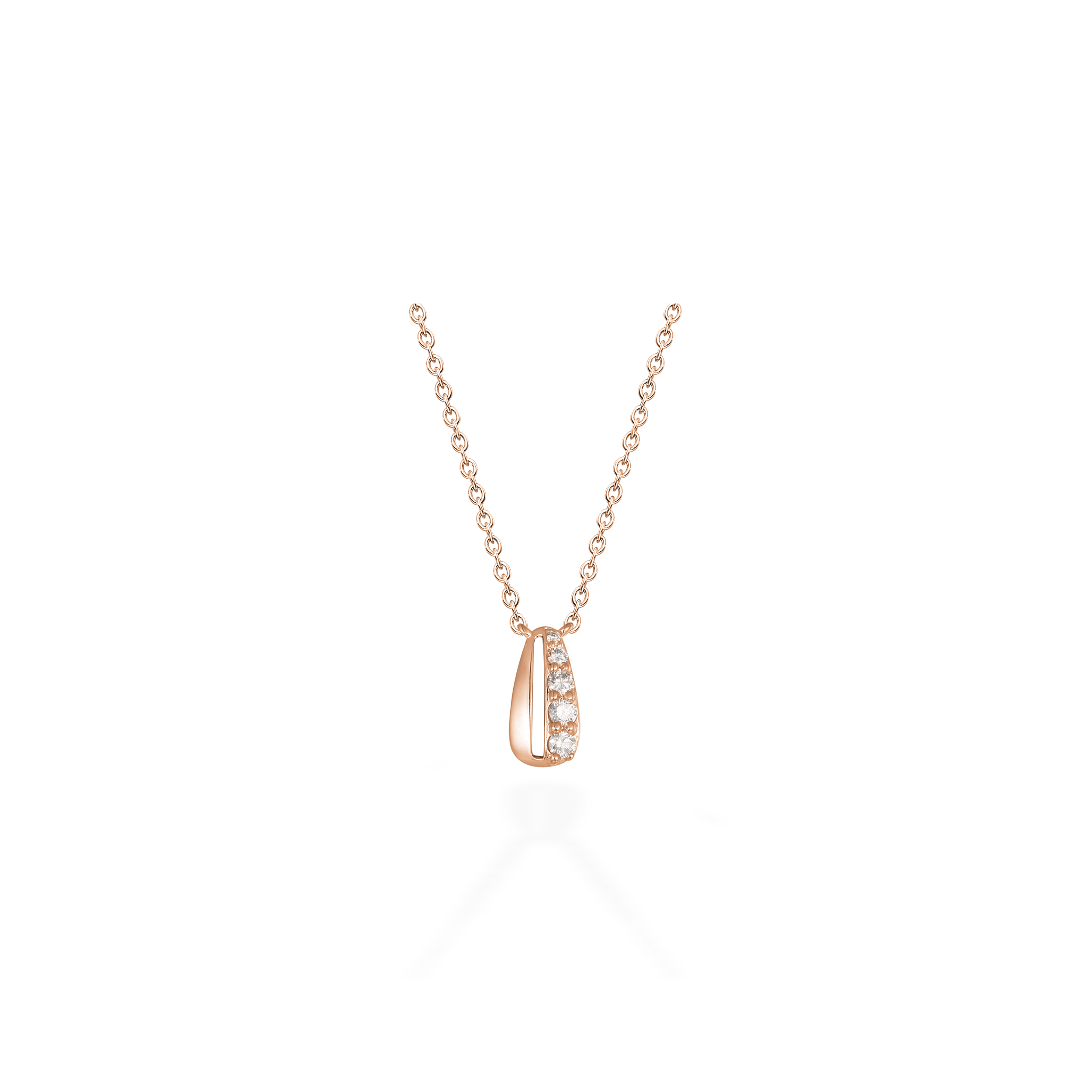Pouch diamond necklace