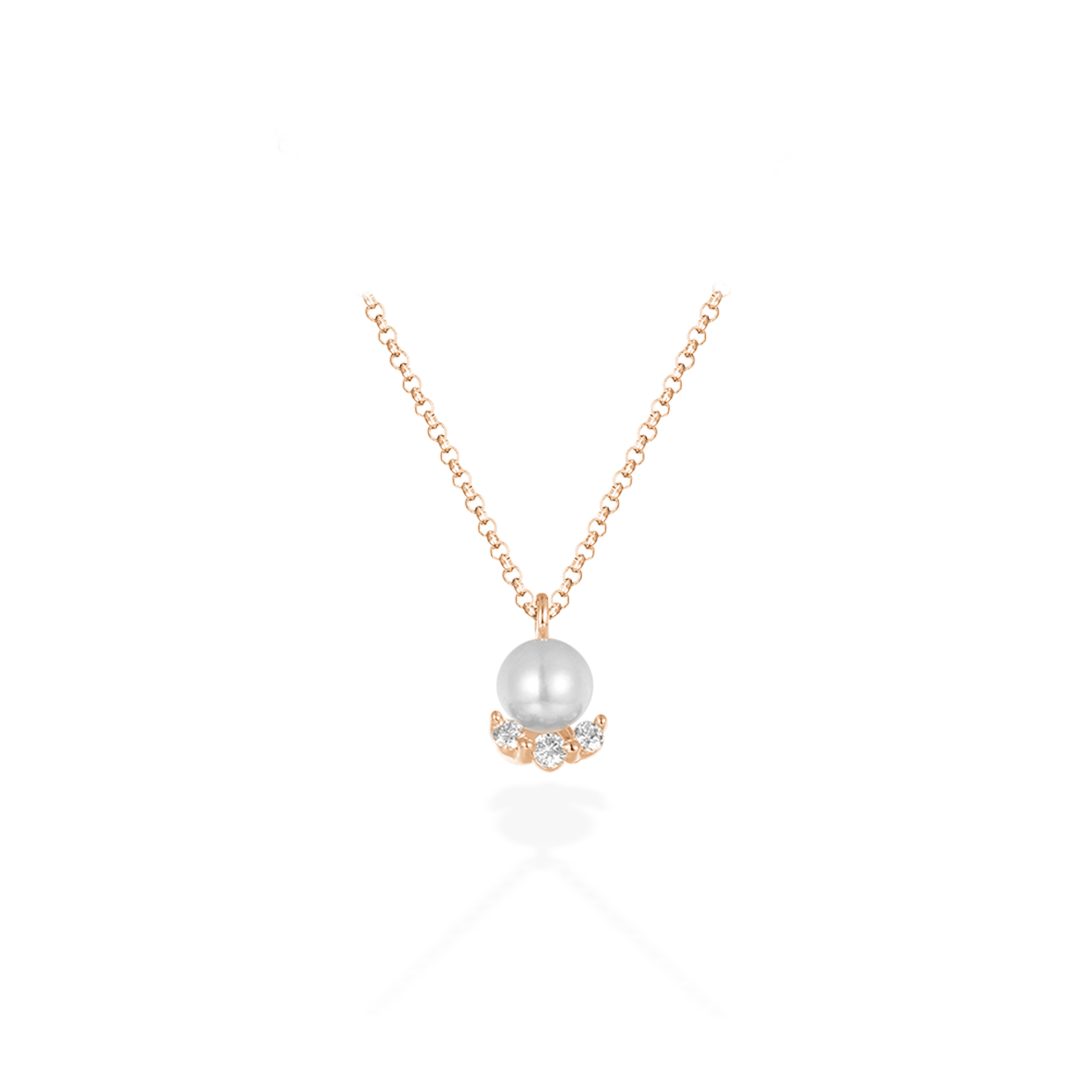 Dot-dot-dot pearl necklace