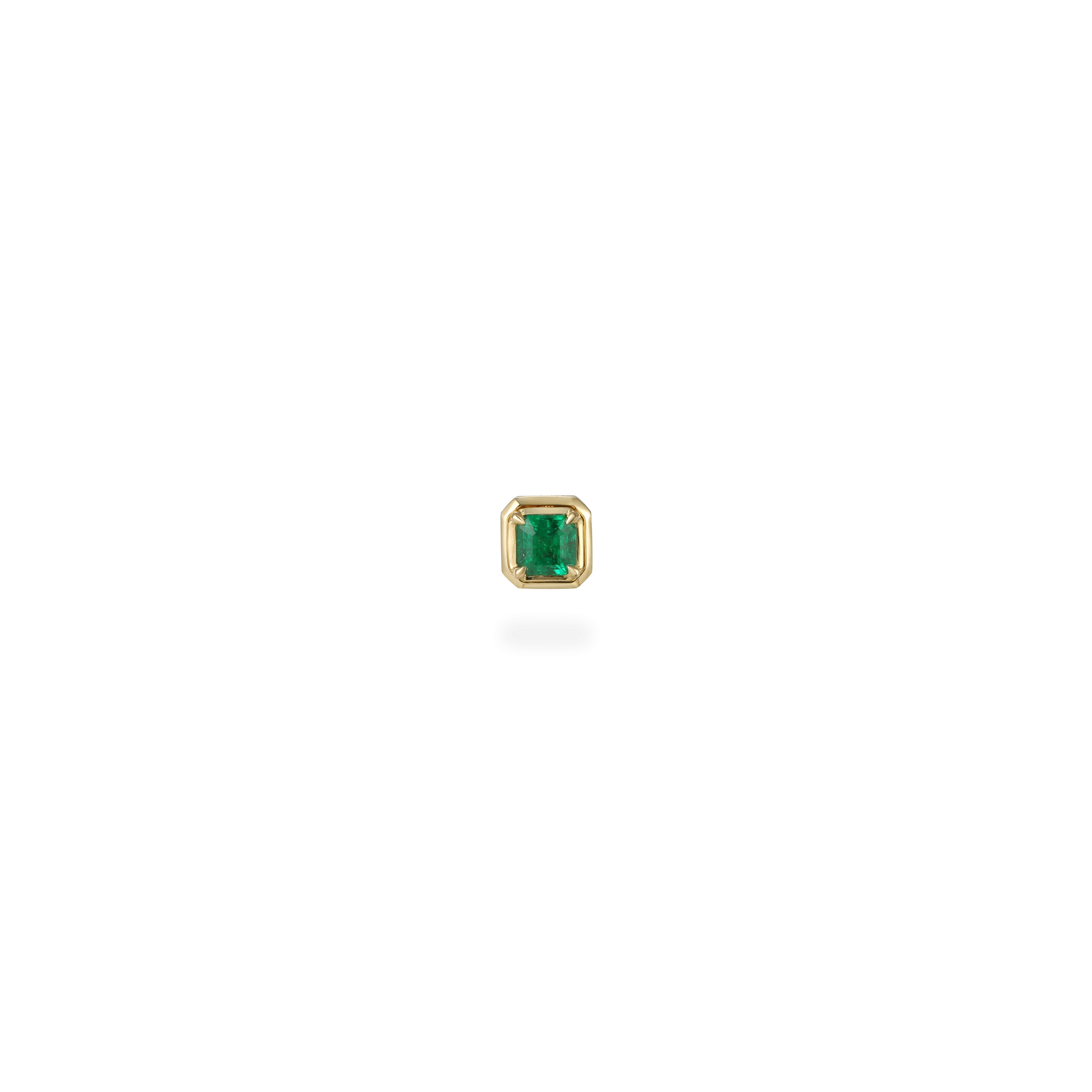 Honey bezel emerald pendant
