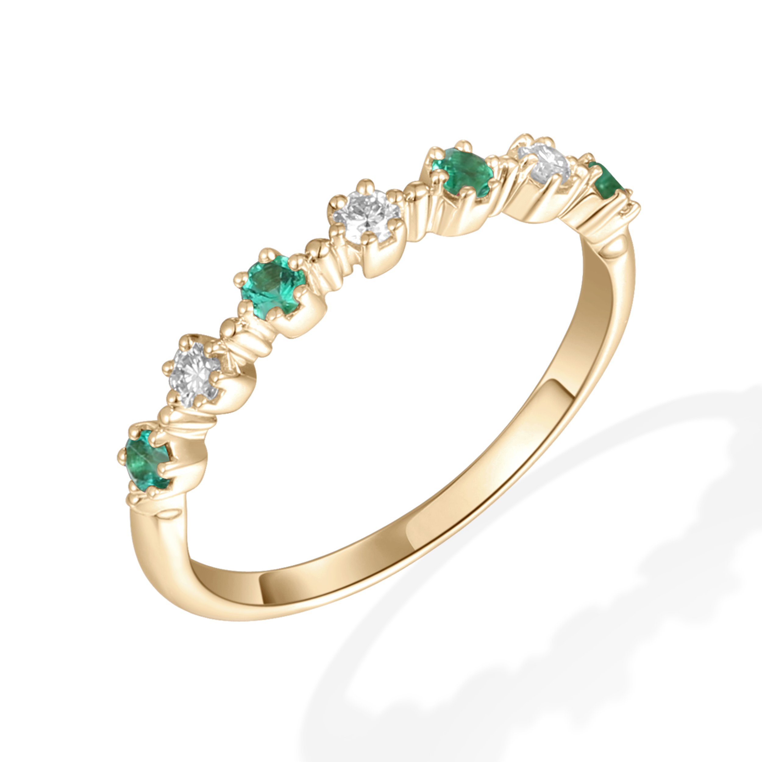 Stardust Emerald Diamond Ring | Mori | mori