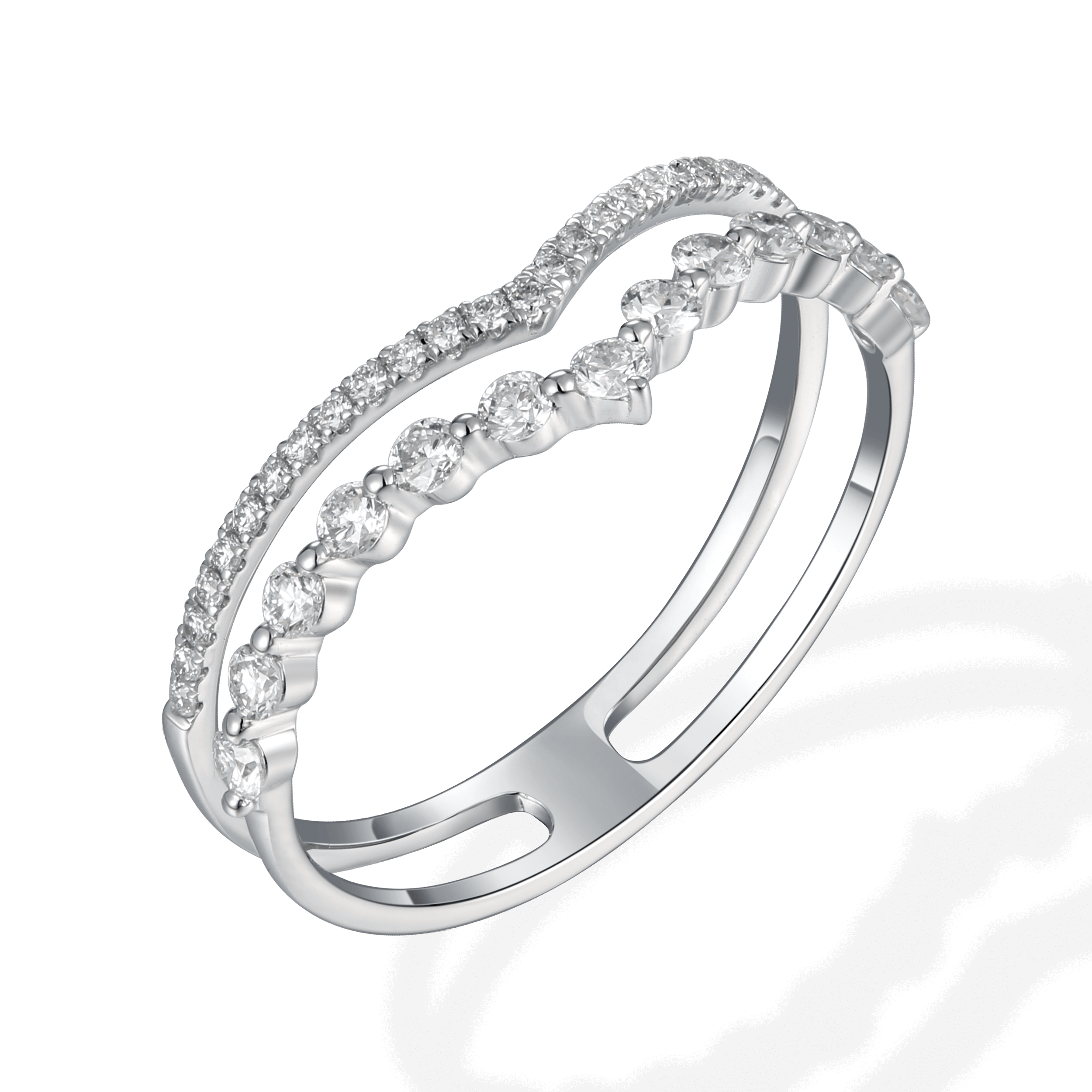 Dressy diamond ring | mori